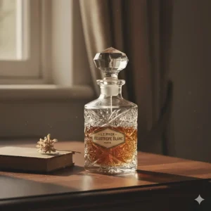 A beautiful vintage glass bottle representing the classic, nostalgic quality of historical heliotrope perfumes like L.T. Piver's Heliotrope Blanc.