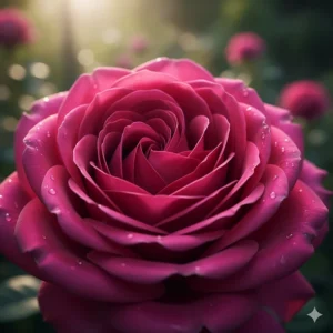 Close-up of lush Turkish rose petals, highlighting the core rose absolute note in the magnetic rose perfume blend.