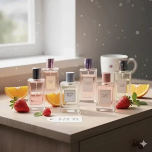 A selection of the best affordable sweet fruity perfumes for everyday wear.