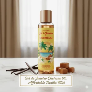 Sol de Janeiro Cheirosa 62 perfume mist, an affordable vanilla and salted caramel scent for everyday wear.