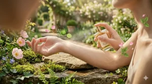 Illustration of pulse points for applying affordable chypre perfume to make the scent last longer.