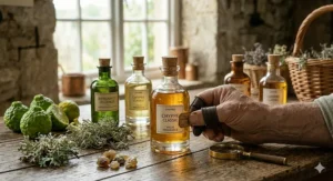 A shopping checklist vector outlining how to spot high-quality, authentic value chypre fragrances at discount prices.