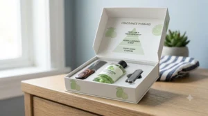 Modern boxed lime cologne gift set designed as a birthday or holiday gift for teen boys
