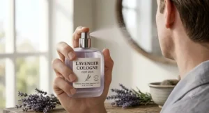 Alcohol-free lavender cologne spray formulated for men prone to skin irritation